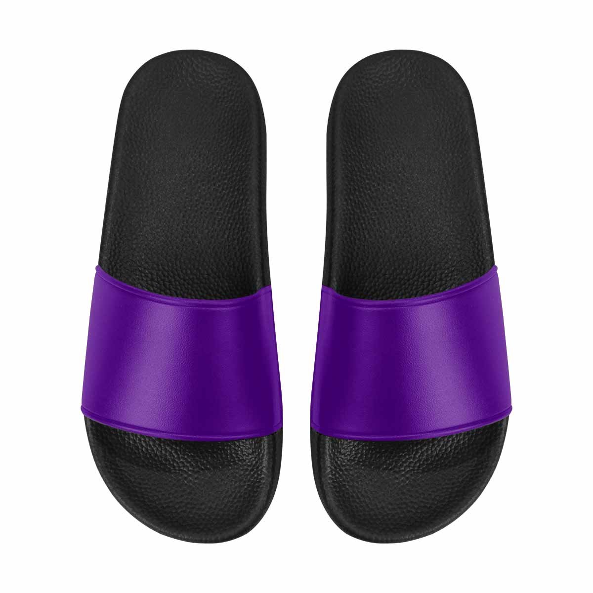 Mens Slide Sandals,   Indigo Purple Flip Flops