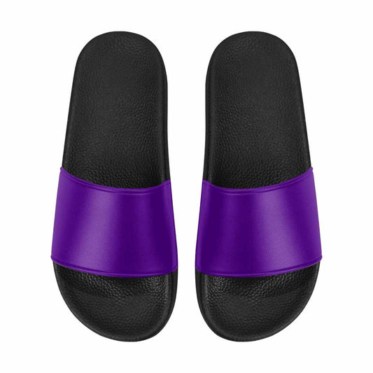 Mens Slide Sandals,   Indigo Purple Flip Flops