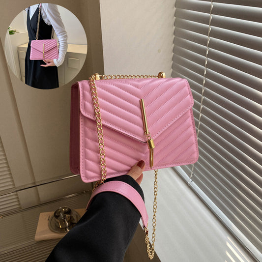 Chain Tassel Shoulder Crossbody Bags Women Fashion Small Square Bag