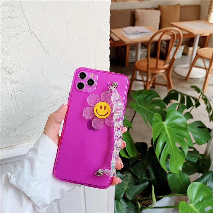 Smiley chain phone case