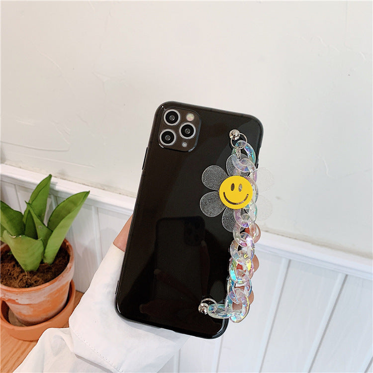 Smiley chain phone case