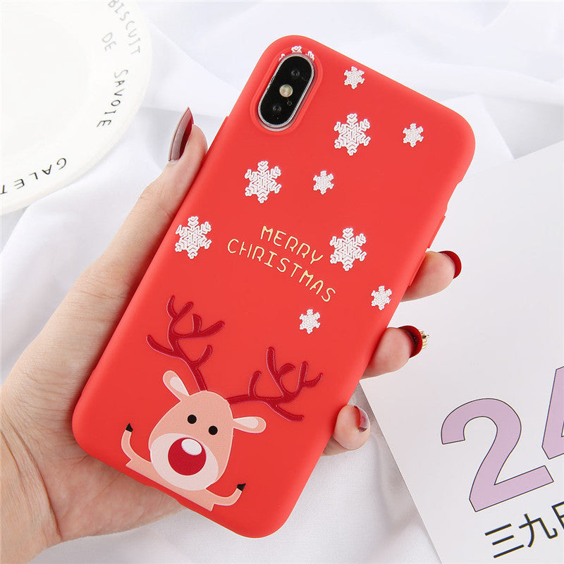 Christmas frosted phone case