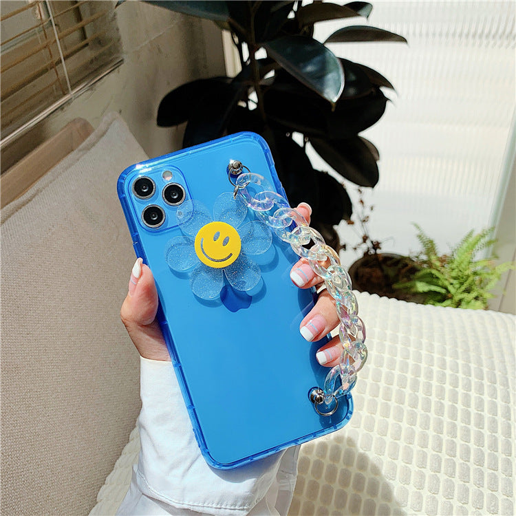 Smiley chain phone case