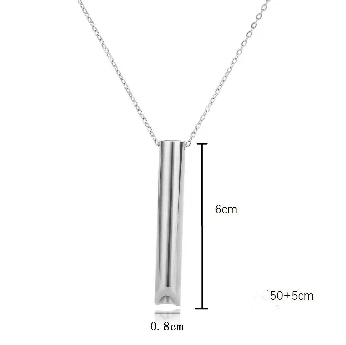 Whistle Necklace Titanium Steel Ornament