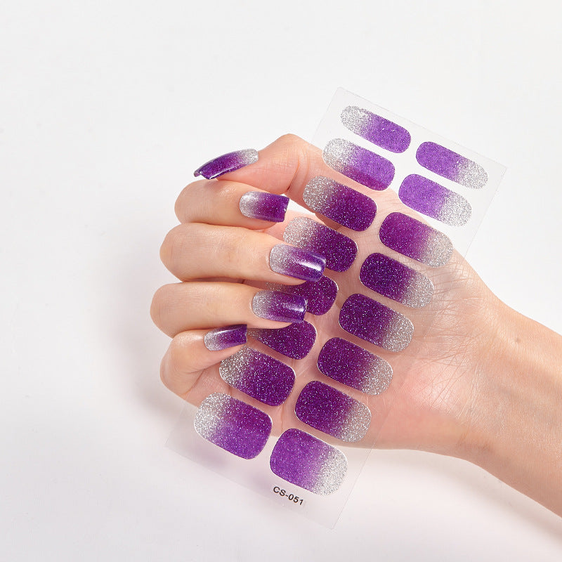 Amazon Sources 16 Small Stickers Gradient Onion Powder Nail Stickers