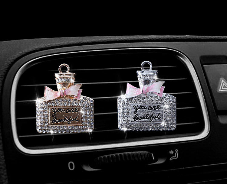 Air Outlet Perfume Clip Diamond-studded Perfume