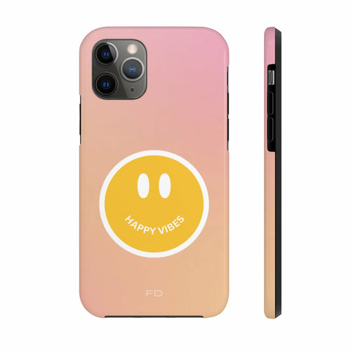 Happy Vibes Tough Case for iPhone with Wireless Charging