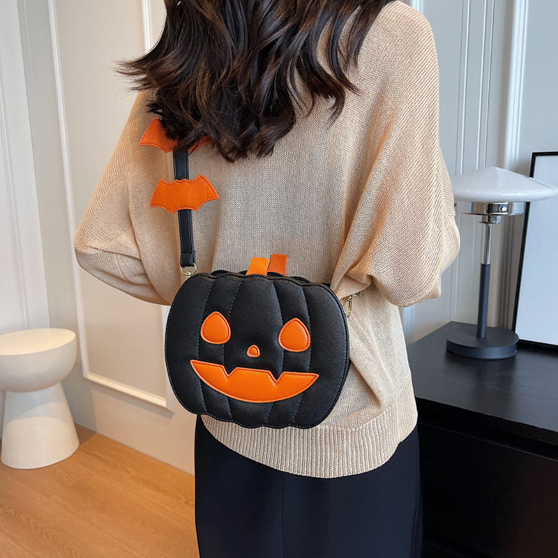 Halloween Pumpkin Cartoon Shoulder Crossbody Bag