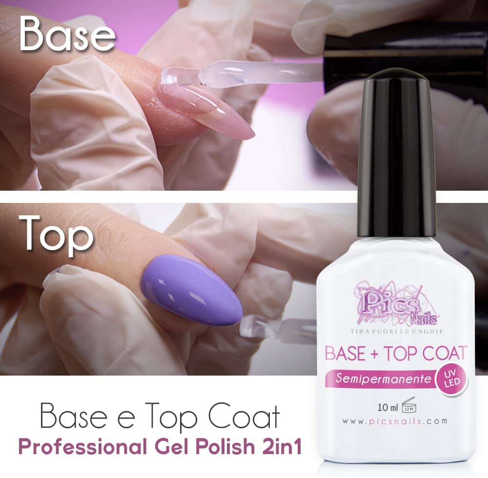 Base + Top Coat Semipermanente UV/LED Professionale 10 ml