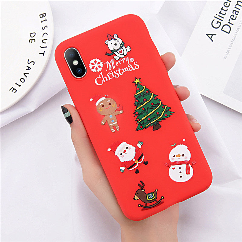 Christmas frosted phone case