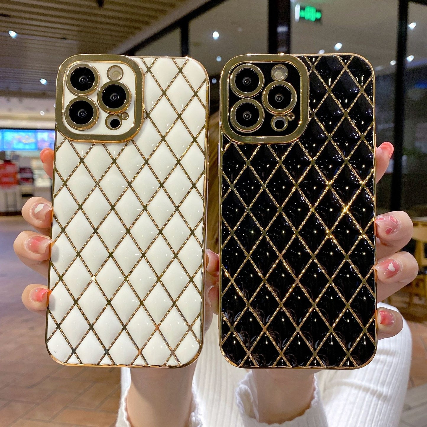 Electroplated 6D Diamond Cell Phone Protective Case