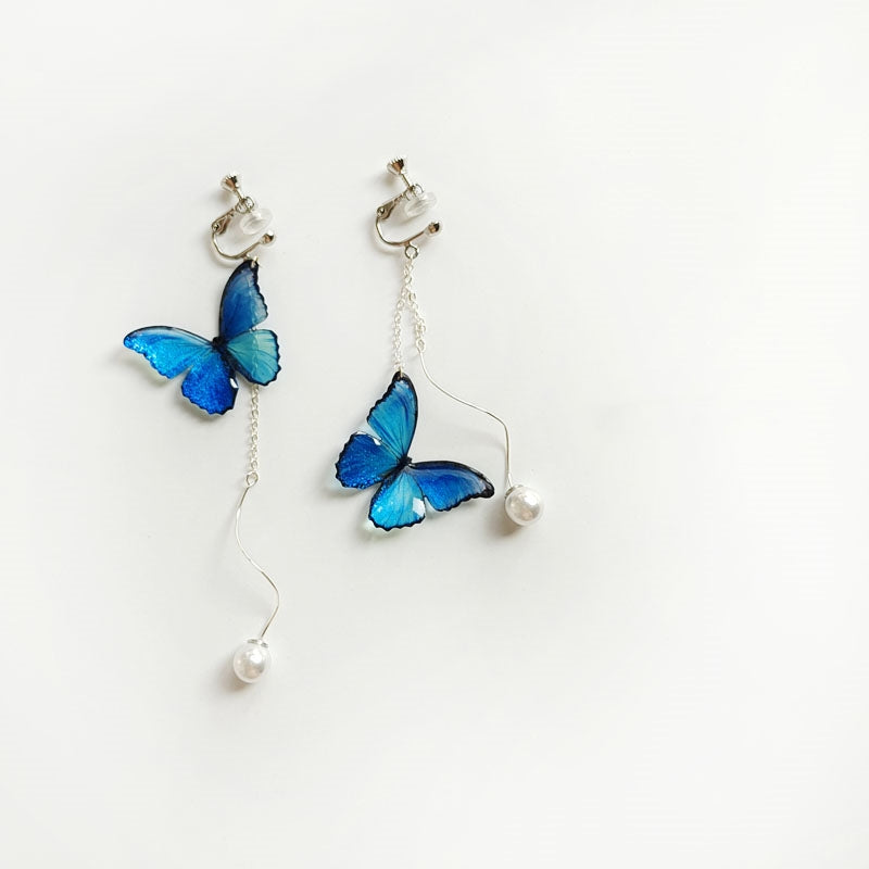 Blue Butterfly Earring