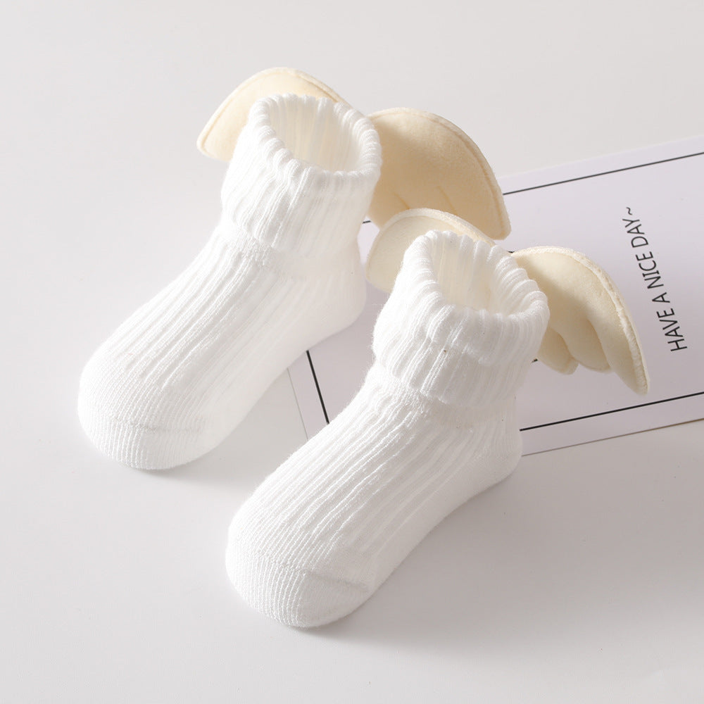 Cute And Simple Baby Angel Wings Socks