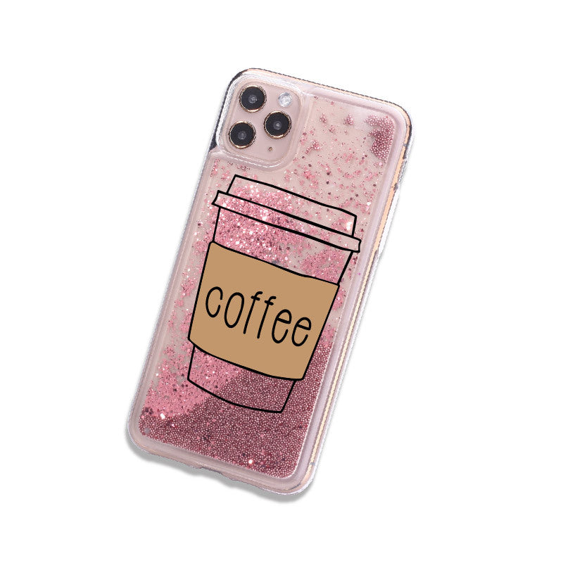 Quicksand beverage phone case