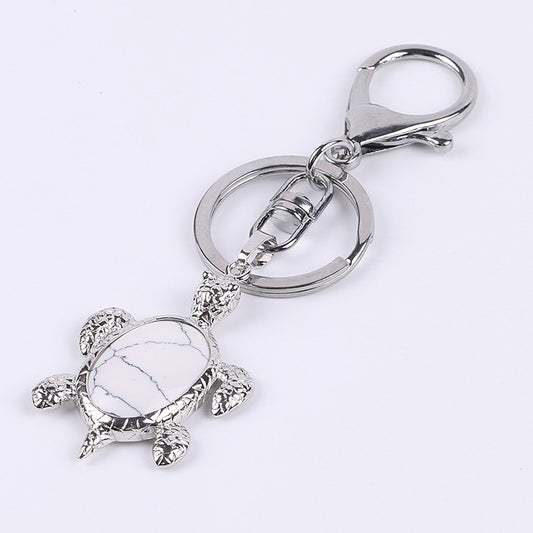 Natural Stone Crystal Key Chain