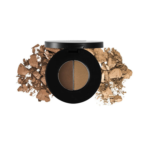 DUO BROW POWDER COMPACT enriched with Vitamin E Net. Wt. 0.05 oz/1.5g