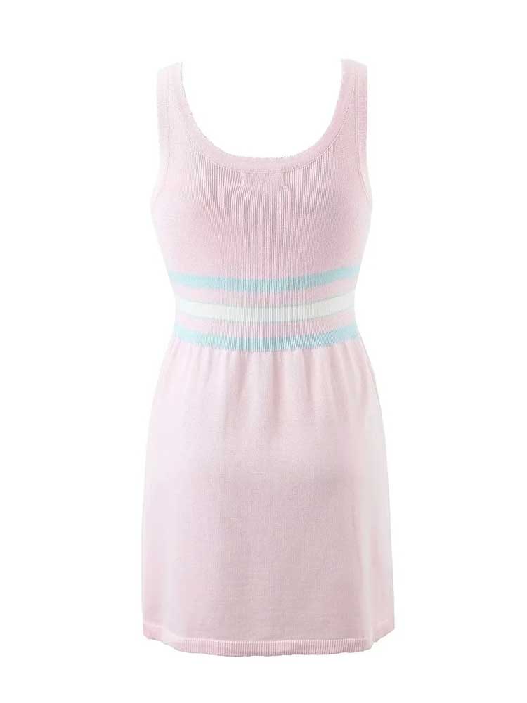 Pink Dress Sexy Sleeveless Slim Mini dress