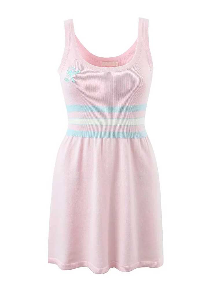 Pink Dress Sexy Sleeveless Slim Mini dress