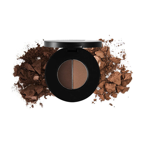 DUO BROW POWDER COMPACT enriched with Vitamin E Net. Wt. 0.05 oz/1.5g