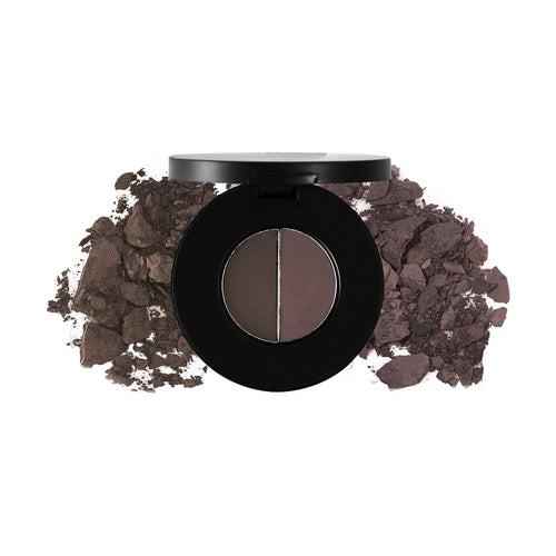 DUO BROW POWDER COMPACT enriched with Vitamin E Net. Wt. 0.05 oz/1.5g