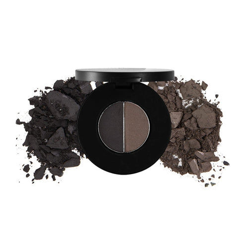 DUO BROW POWDER COMPACT enriched with Vitamin E Net. Wt. 0.05 oz/1.5g