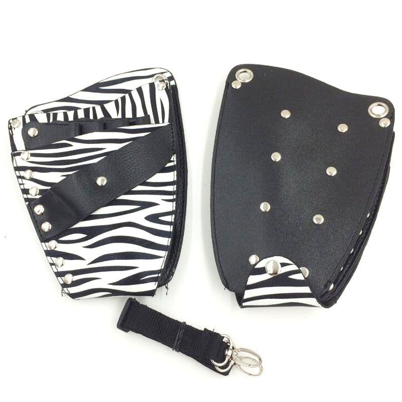 PU Leather Rivet Hair Scissor Bag Clips Bag Hairdressing Barber