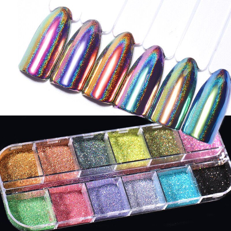 Chameleon Mirror Nail Glitters Set