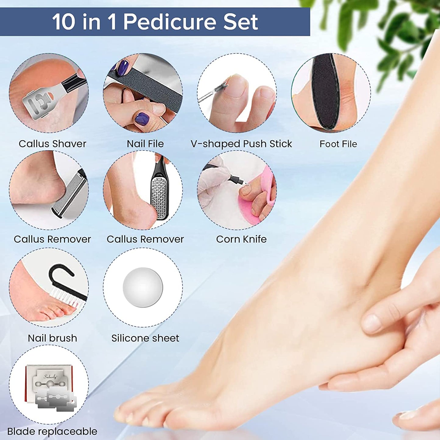 NEW Electric Foot File Rechargeable Waterproof Hard Skin Remover Foot