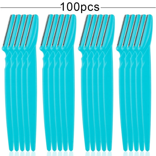 100PCS Eyebrow Shaper Portable Shaver Eye Brow Trimmer Shaping