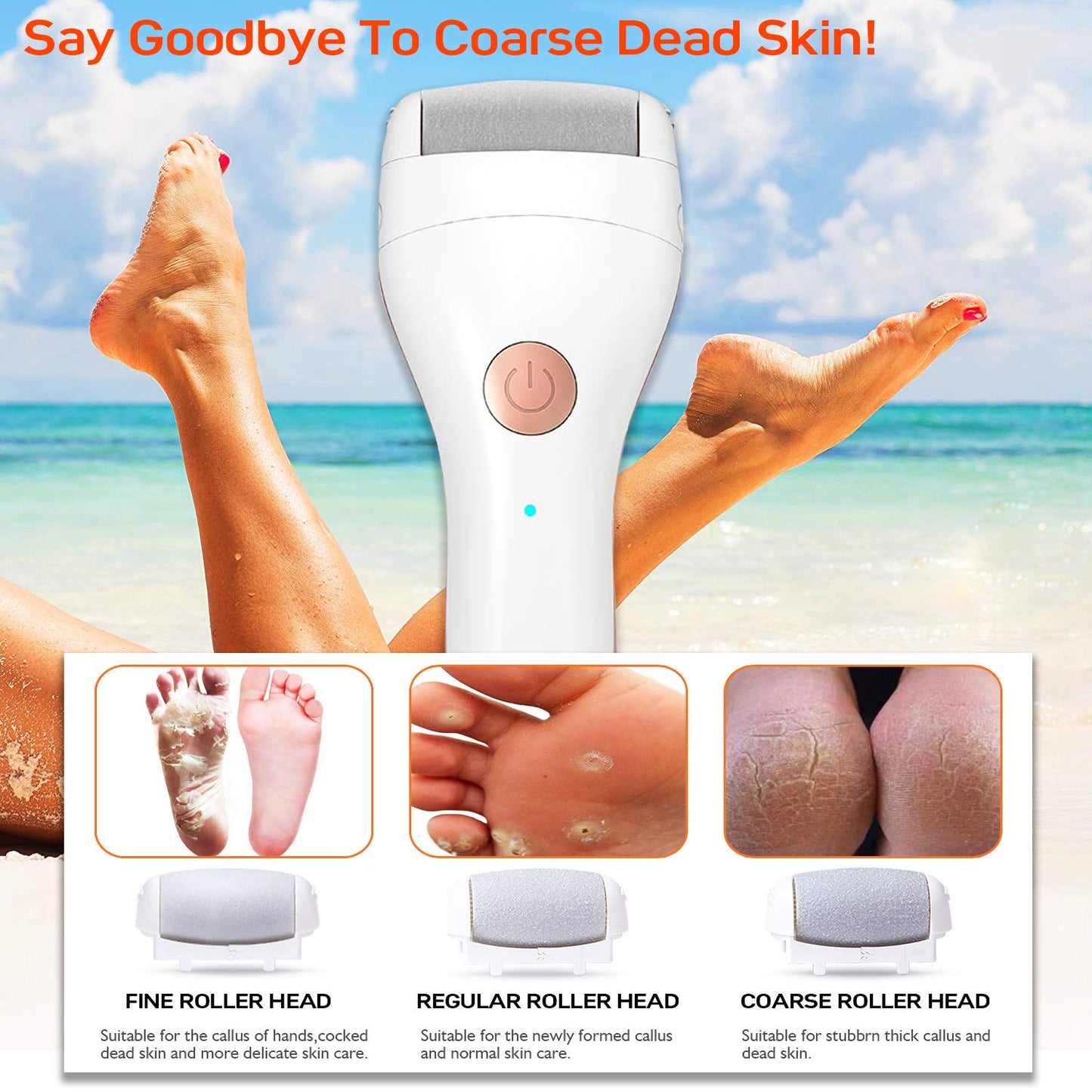 Electric Foot Callus Remover Portable Electronic Foot File Pedicure