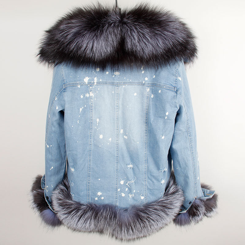 Real Fox Fur Women's Jacket