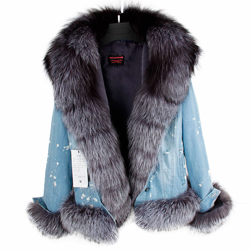 Real Fox Fur Women's Jacket