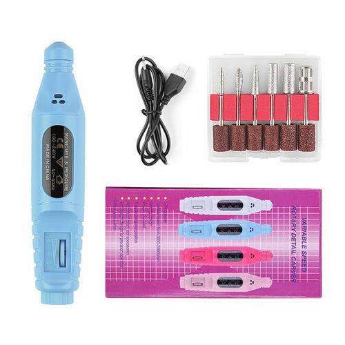 Electric Nail Drill Machine 20000RPM Professional Nail File Kit