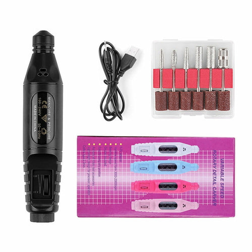 Electric Nail Drill Machine 20000RPM Professional Nail File Kit