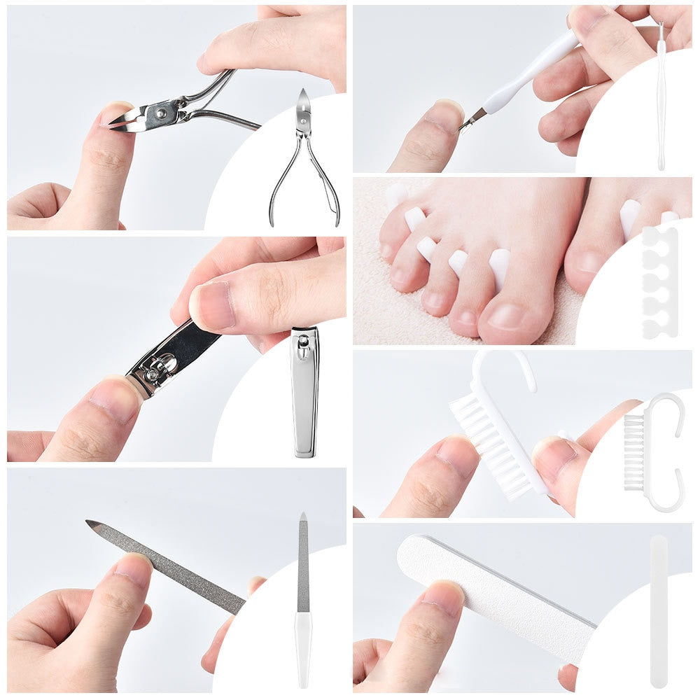 22 in 1 Stainless Steel Professional Pedicure Tools