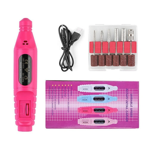 Electric Nail Drill Machine 20000RPM Professional Nail File Kit