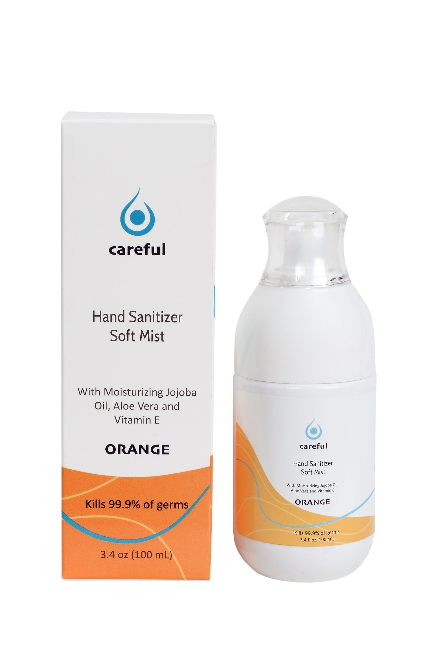 Careful Soft Mist 80% Alcohol Hand Sanitizer Spray - Real Orange (50