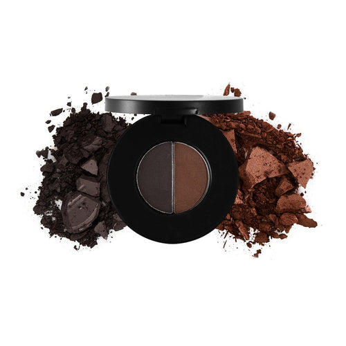 DUO BROW POWDER COMPACT enriched with Vitamin E Net. Wt. 0.05 oz/1.5g