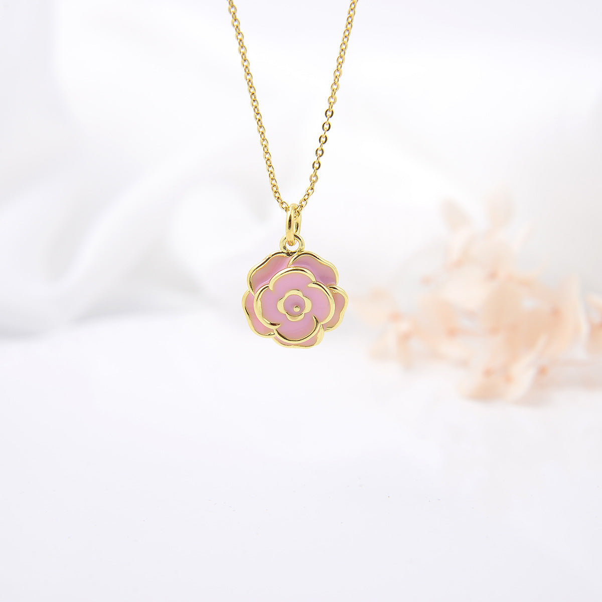 Rose Flower Necklace