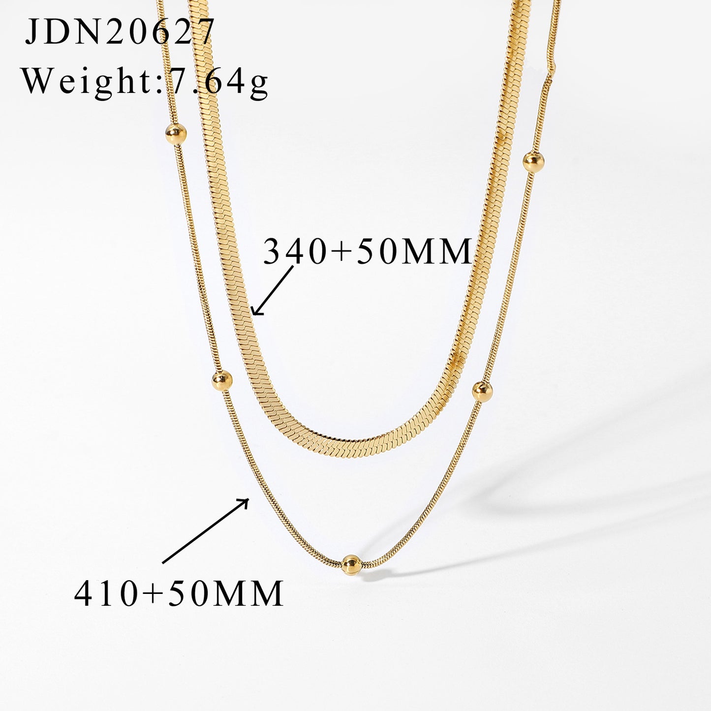 Gold Plated Twin Necklace