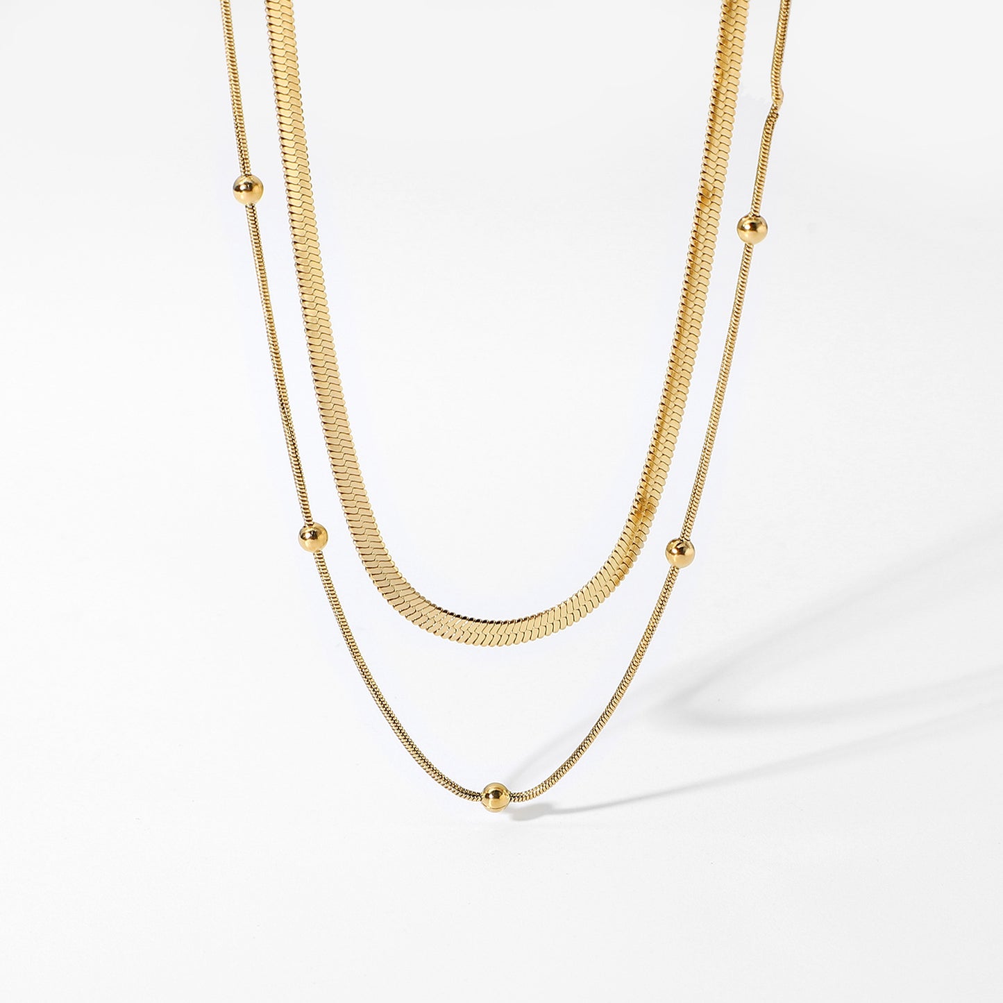 Gold Plated Twin Necklace