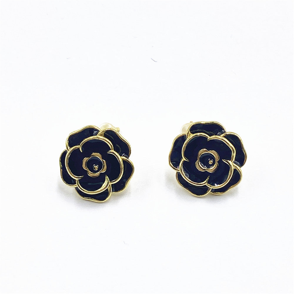 Women's Rose Stud Earring