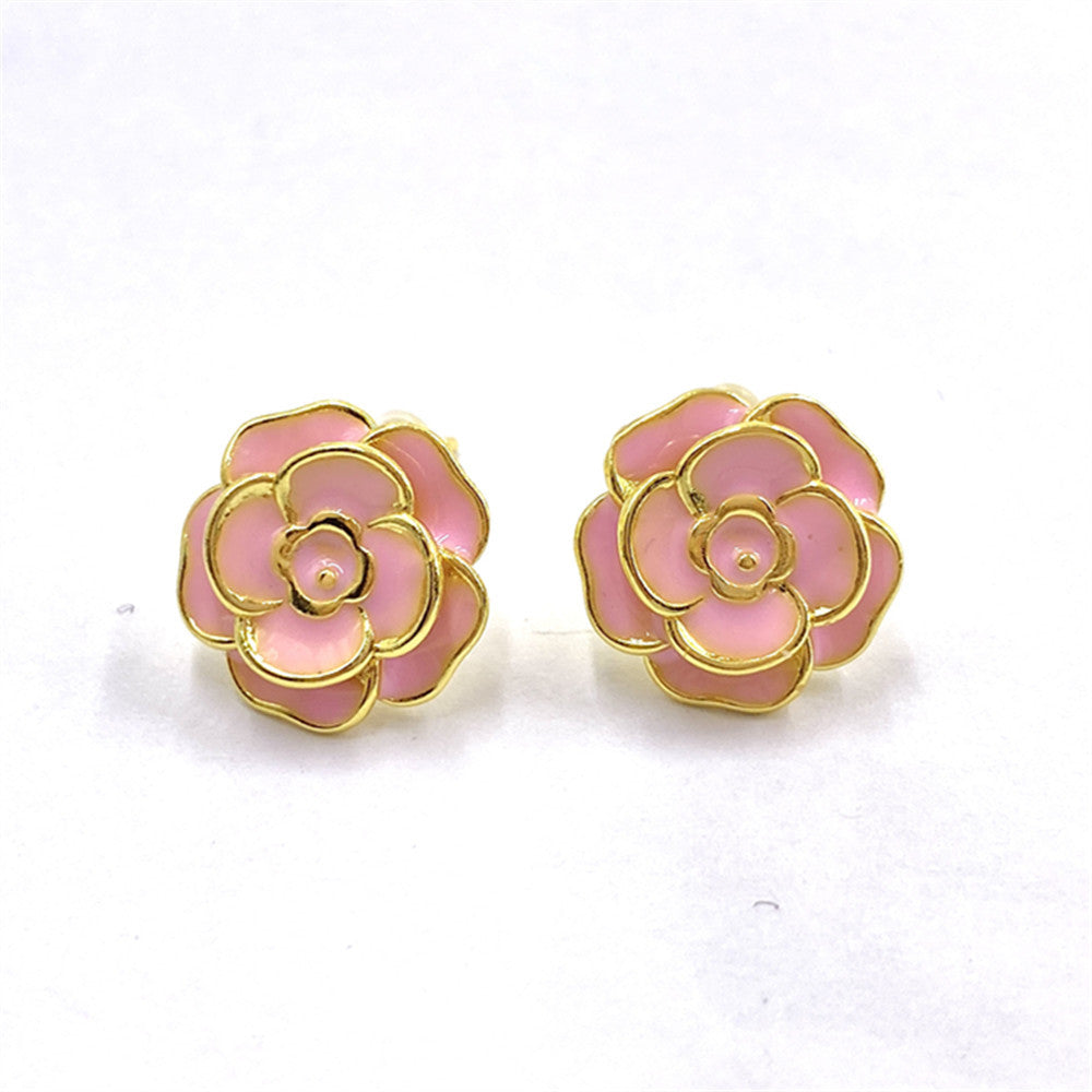 Women's Rose Stud Earring