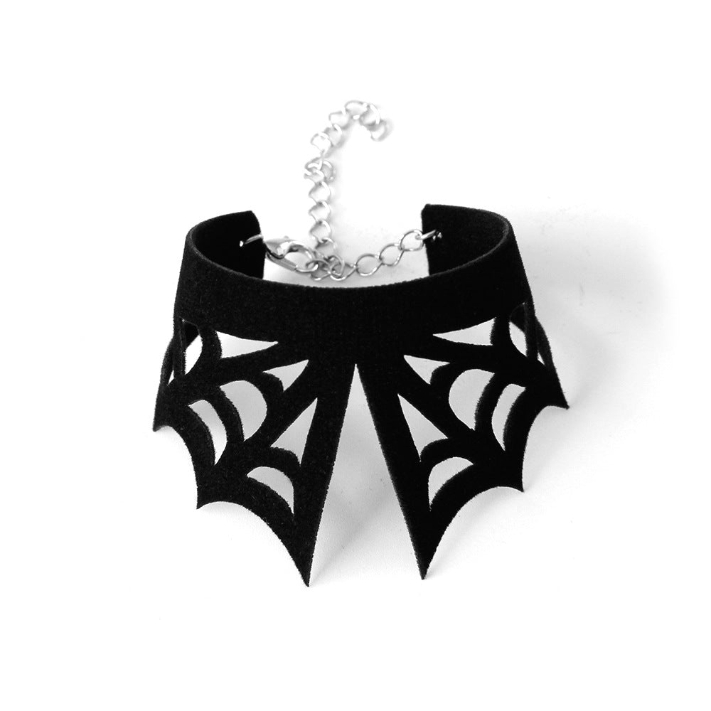 Men's And Women's Fashion Halloween Black Spider Web Bracelet