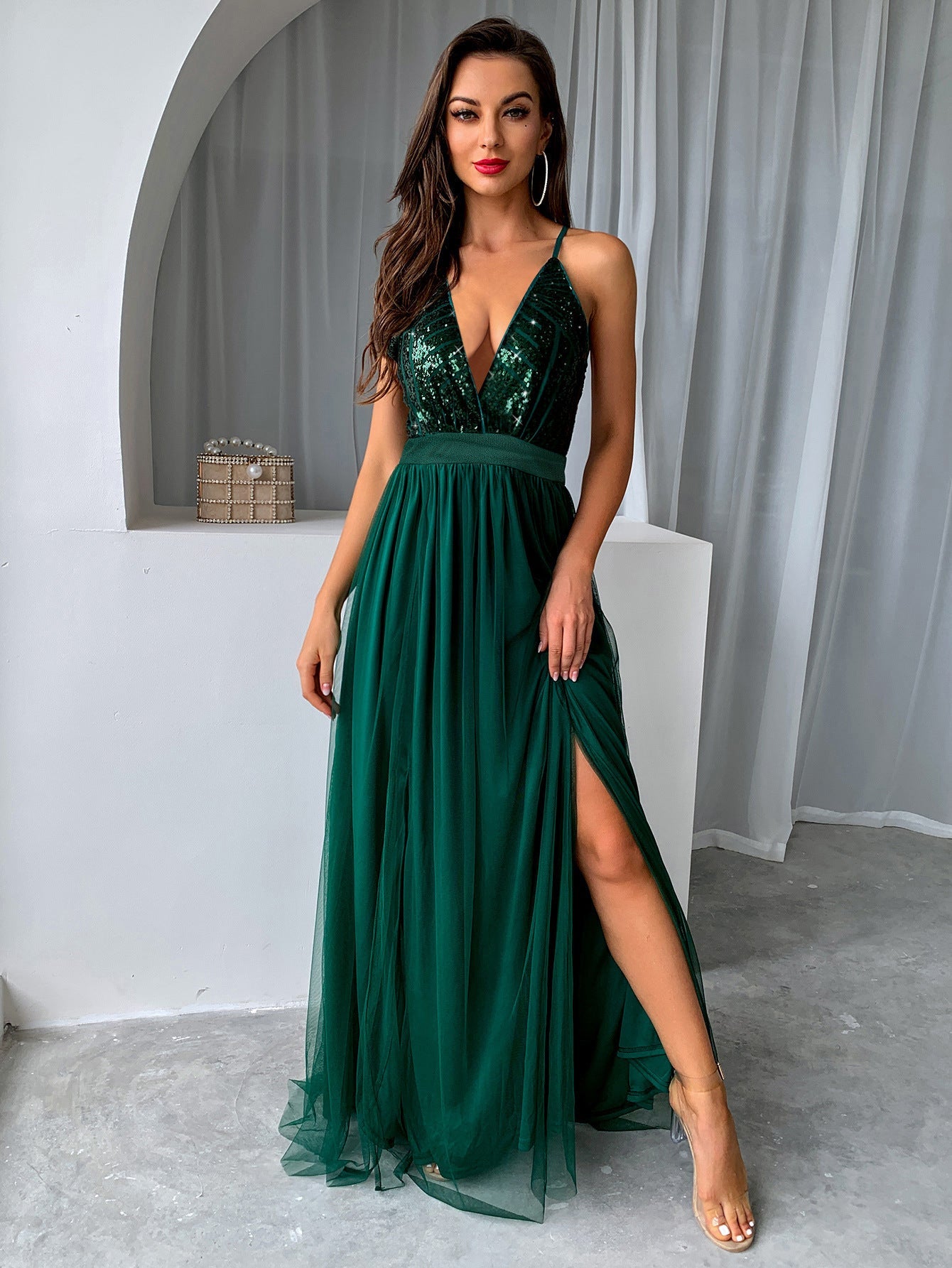 Sexy HIgh Split Swing Dresses