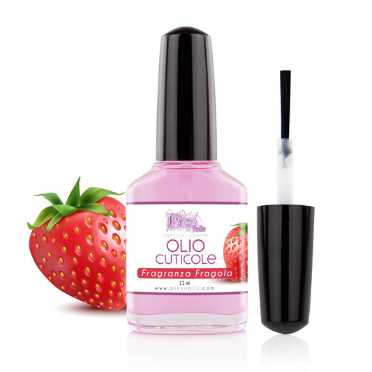 Olio Cuticole Unghie per Mani E Piedi Professionale Fragola 12 ml