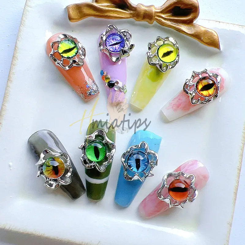 Halloween 3D Evil Eye Nail Charms