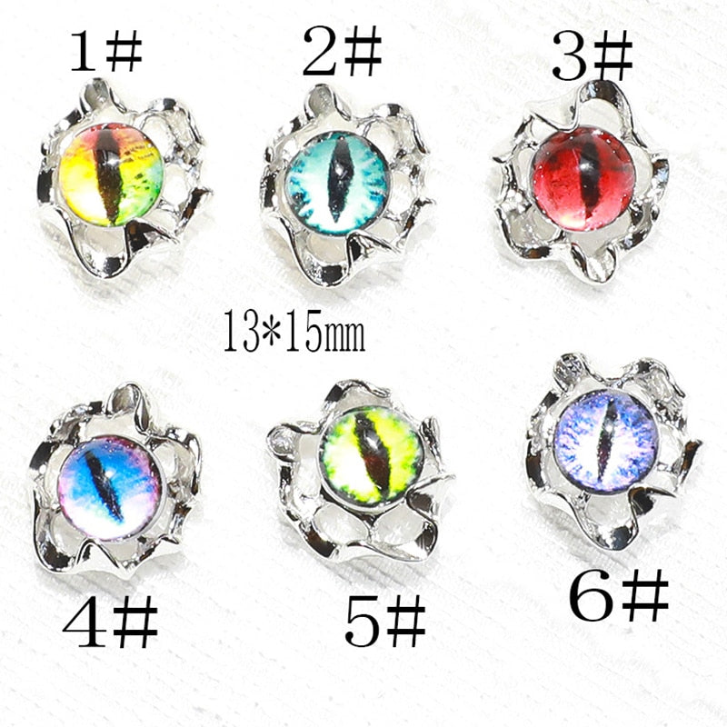 Halloween 3D Evil Eye Nail Charms