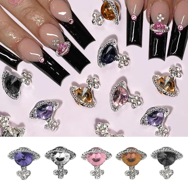 Saturn Planet Nail Rhinestones Set