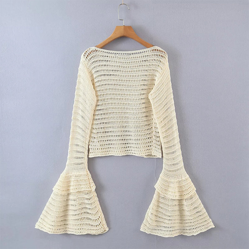 Hollow Out Sweater Jumper Pullovers